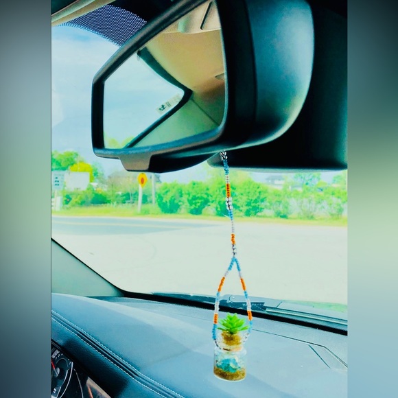 🏖️New Handmade At The Beach - Mini Artificial Plant Car Charm🌱 - Picture 3 of 5